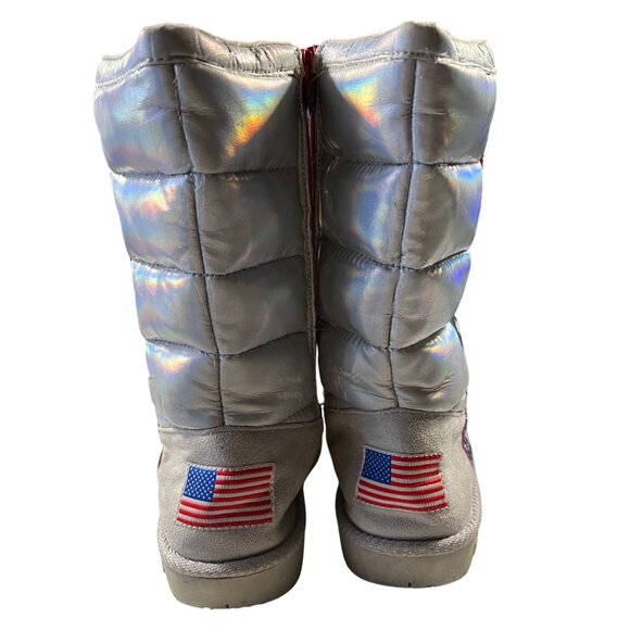 Skechers NASA Space-Themed Kids Boots With Appliqués & Star Accents Size 3 - Picture 5 of 8